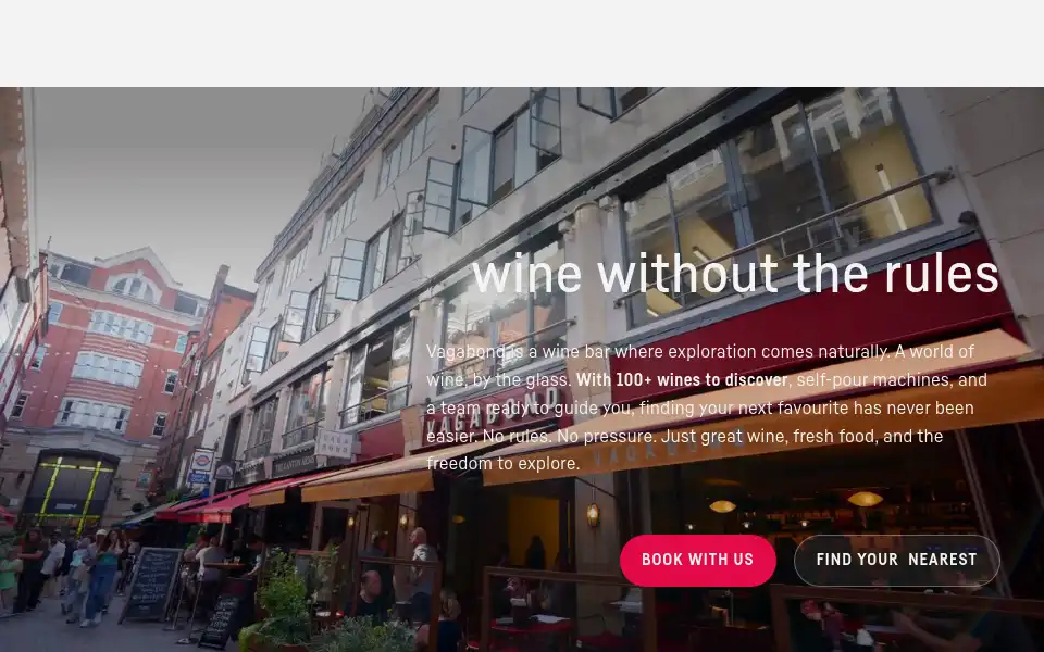 Screenshot of vagabondwines.co.uk