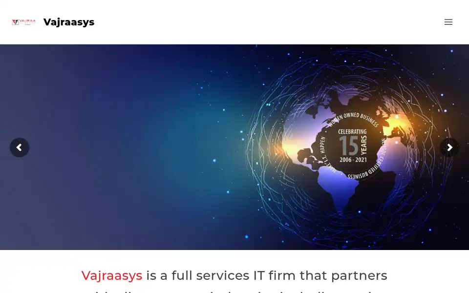 Screenshot of vajraasys.com