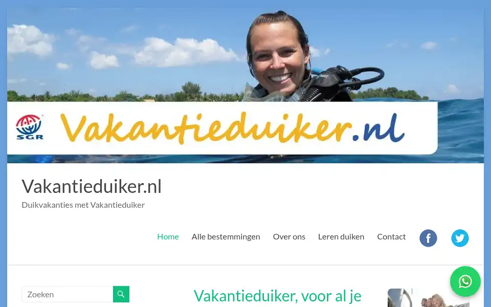 Screenshot of vakantieduiker.nl