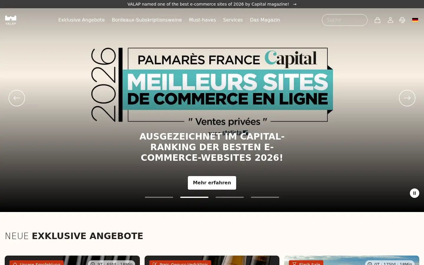 Screenshot of valap.de