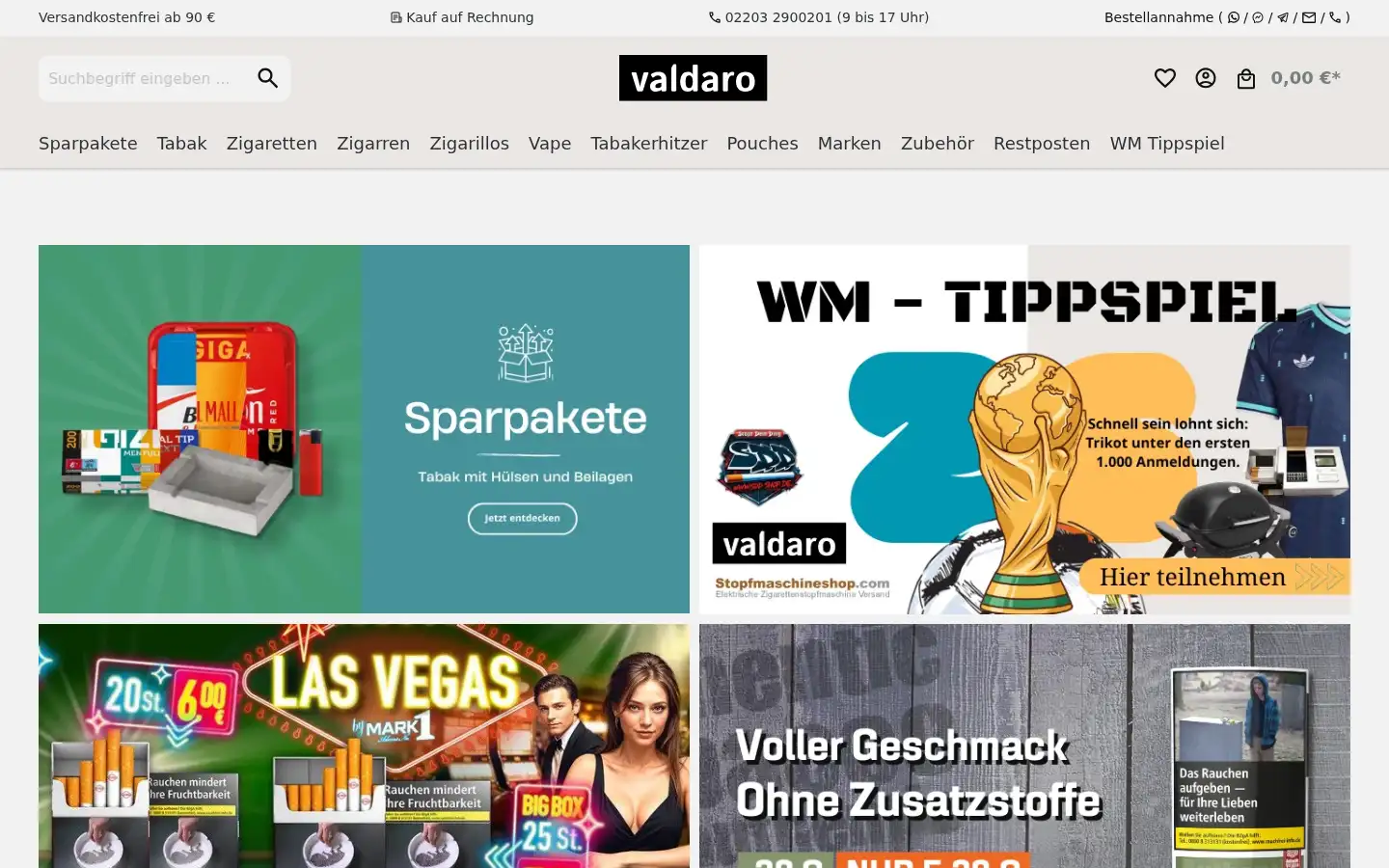 Screenshot of valdaro.de