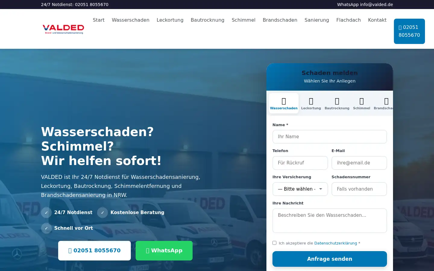 Screenshot of valded.de