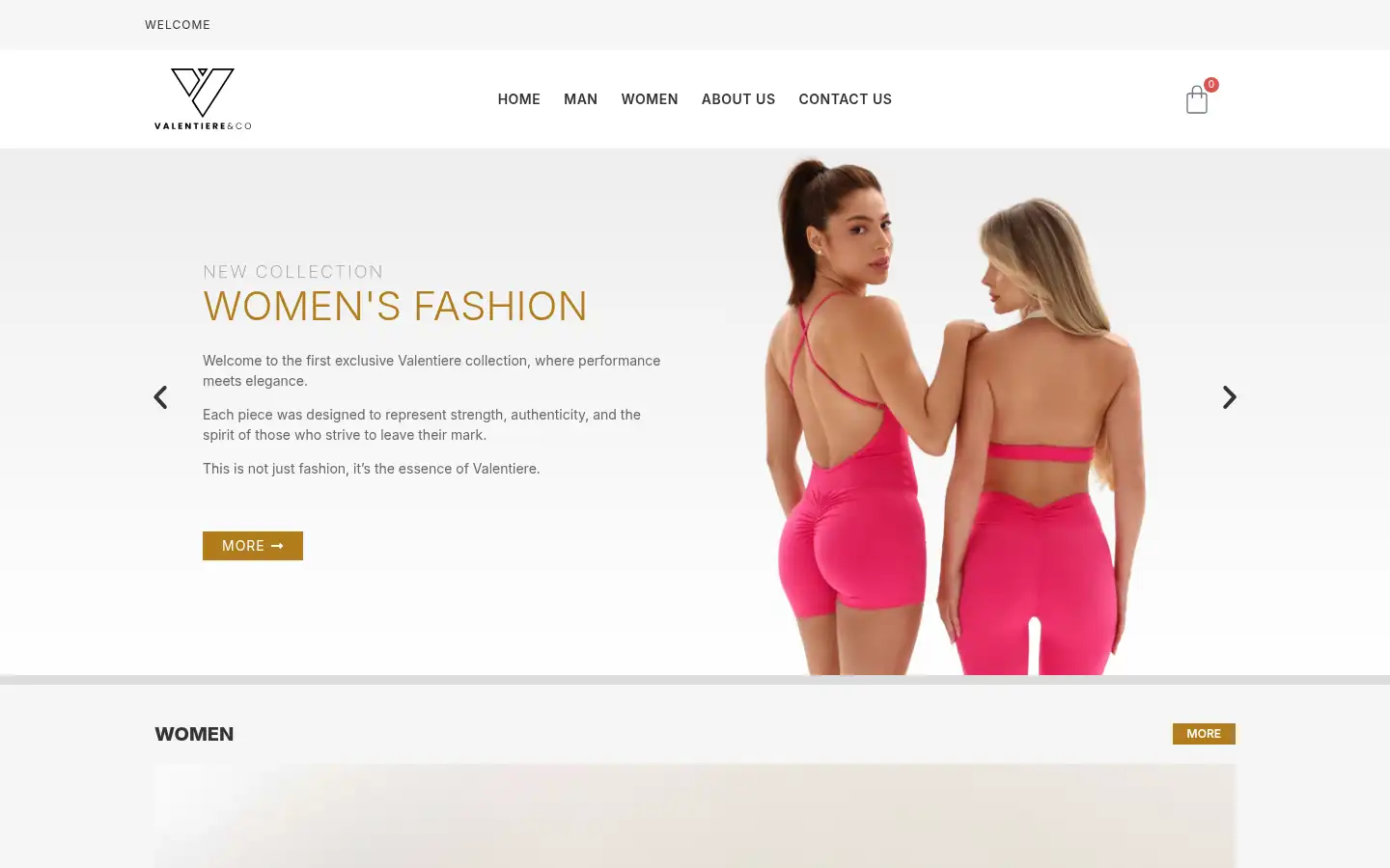 Screenshot of valentiere.com