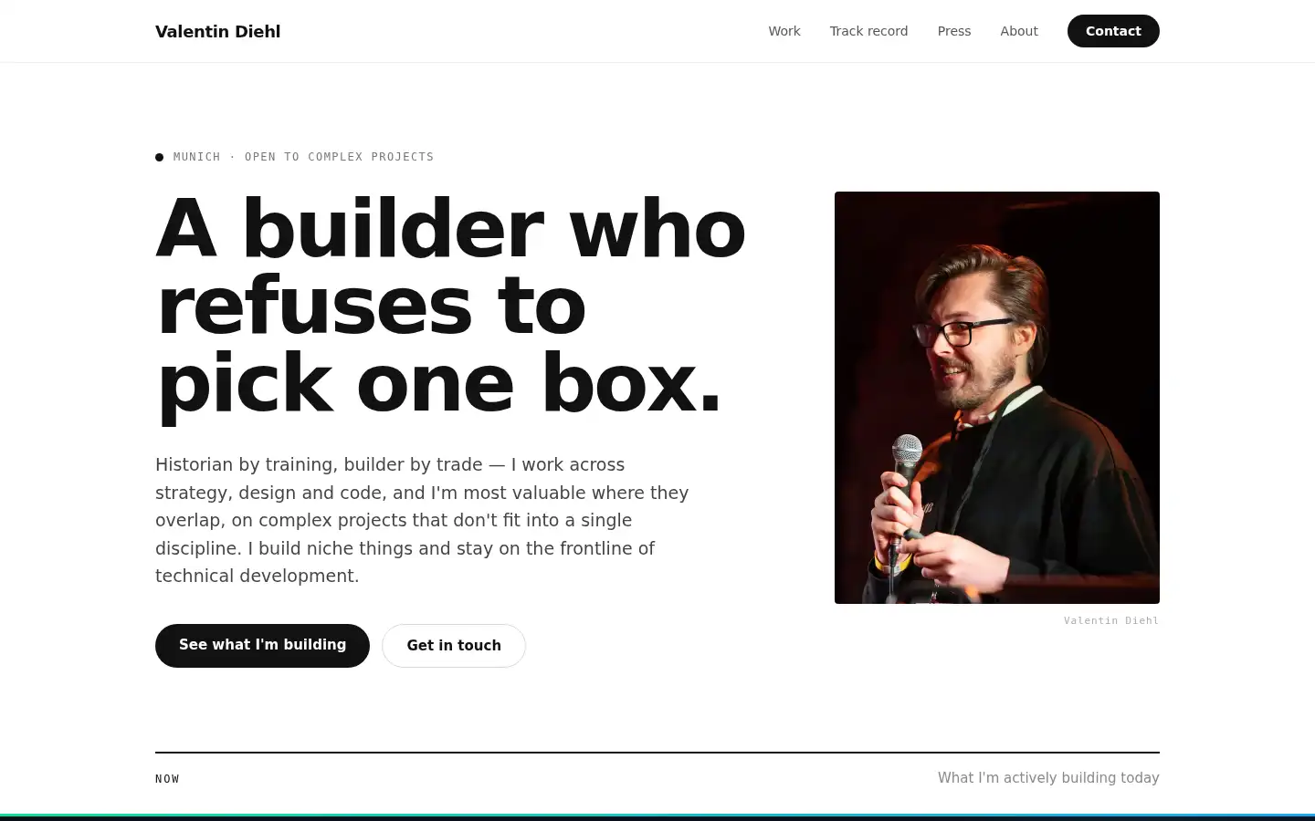 Screenshot of valentindiehl.de