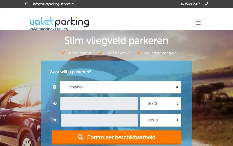 Screenshot of valetparking-service.nl