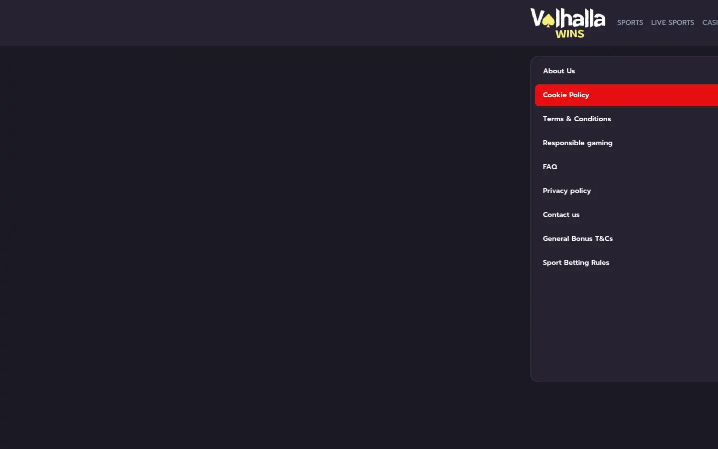 Screenshot of valhallawins.com