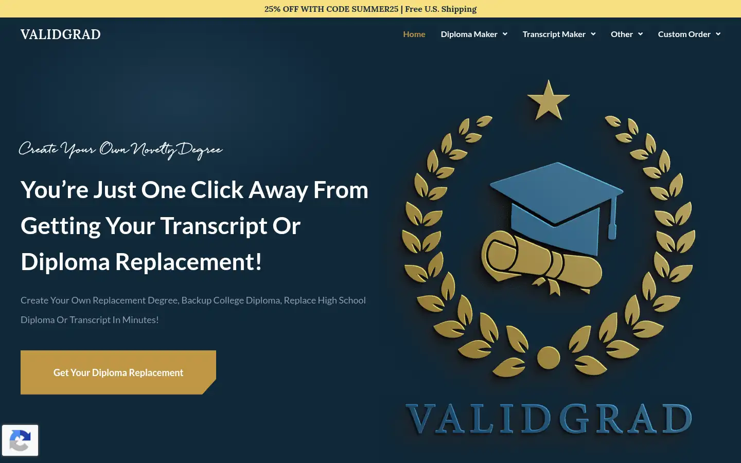 Screenshot of validgrad.com