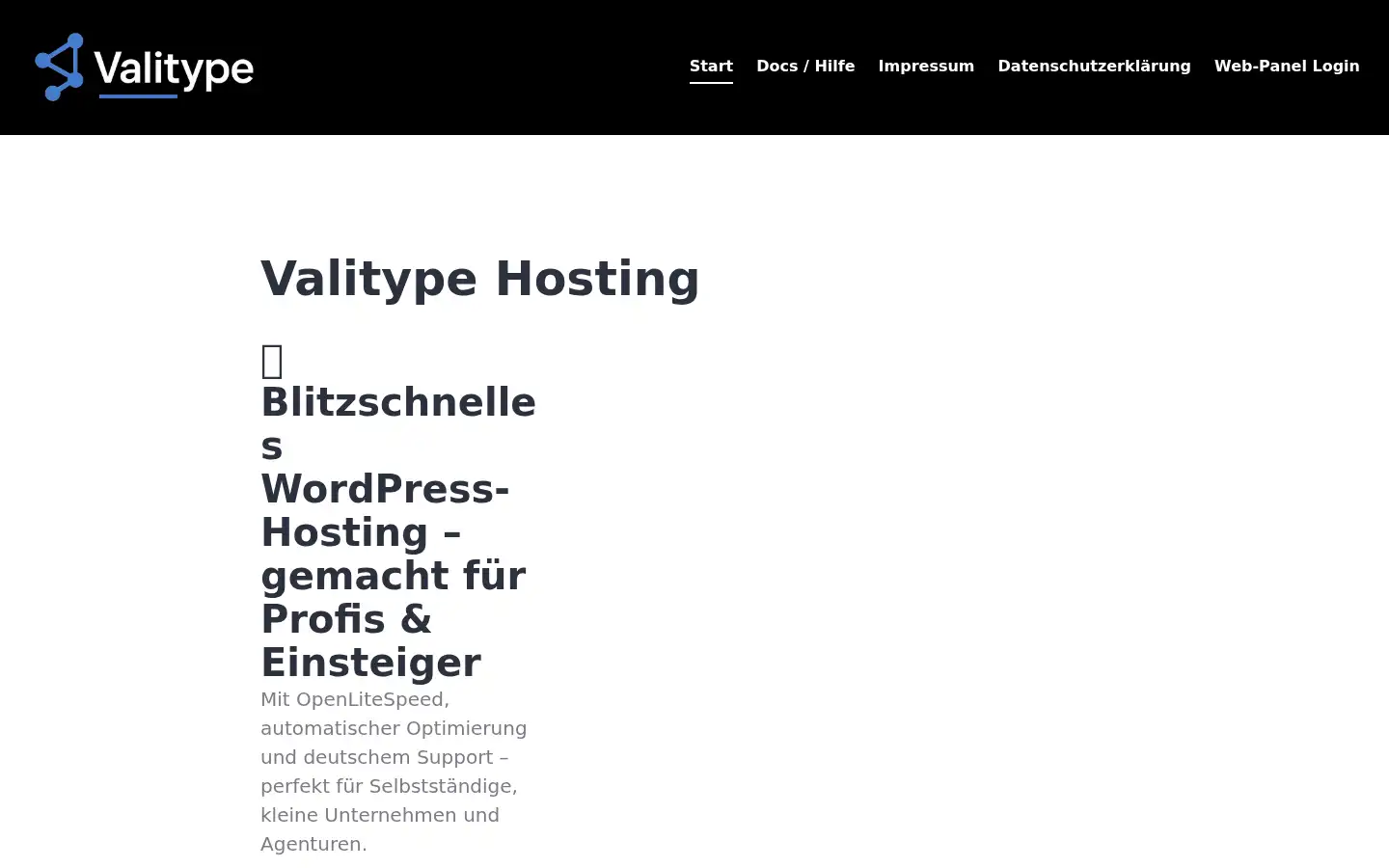 Screenshot of valitype.com
