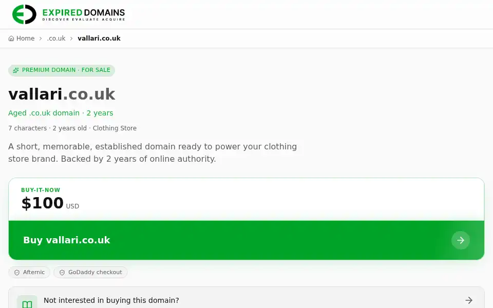 Screenshot of vallari.co.uk