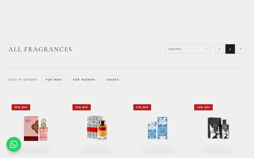 Screenshot of valleyfragrances.com