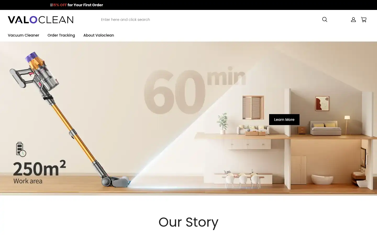 Screenshot of valoclean-dk.com
