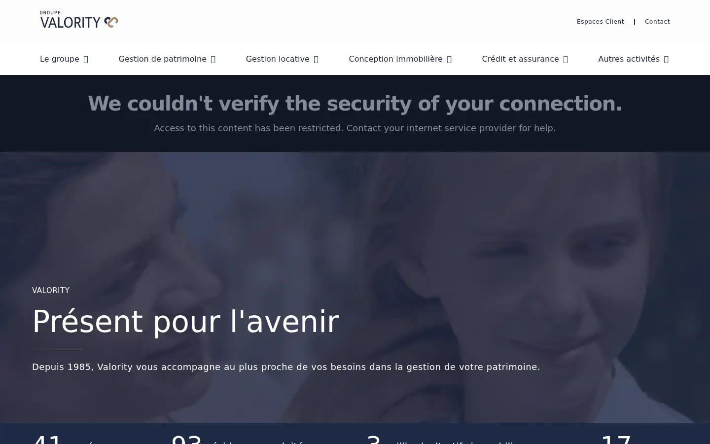 Screenshot of valority.com