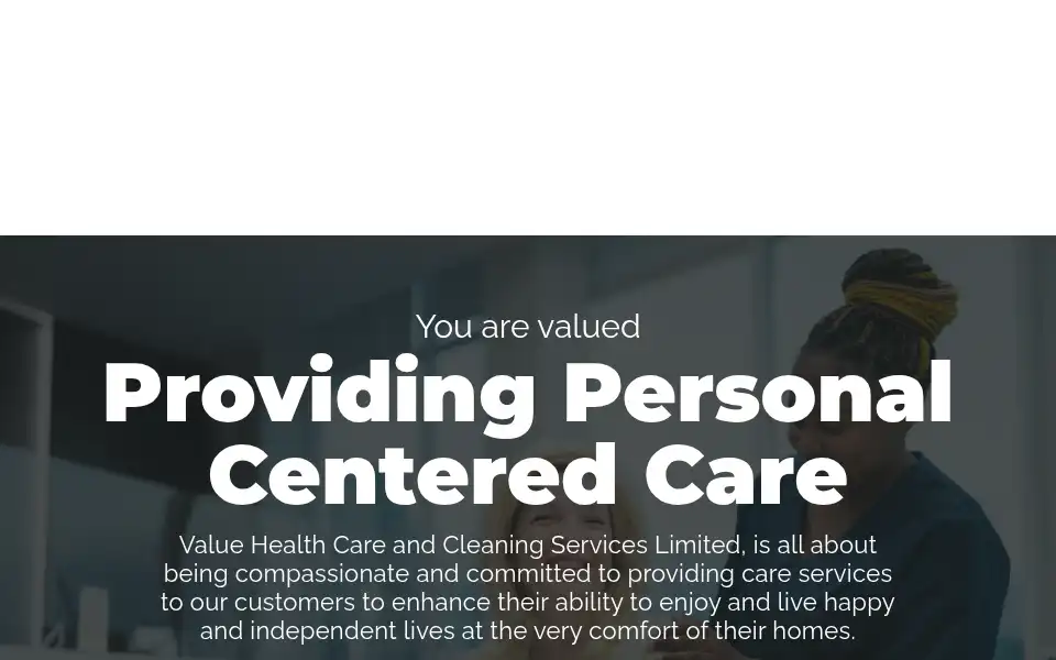 Screenshot of valuehealthcarecs.co.uk