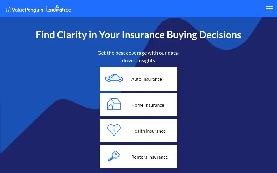 Screenshot of valuepenguin.com