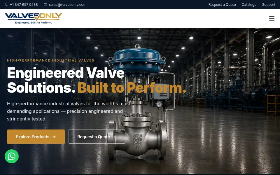 Screenshot of valvesonly.com