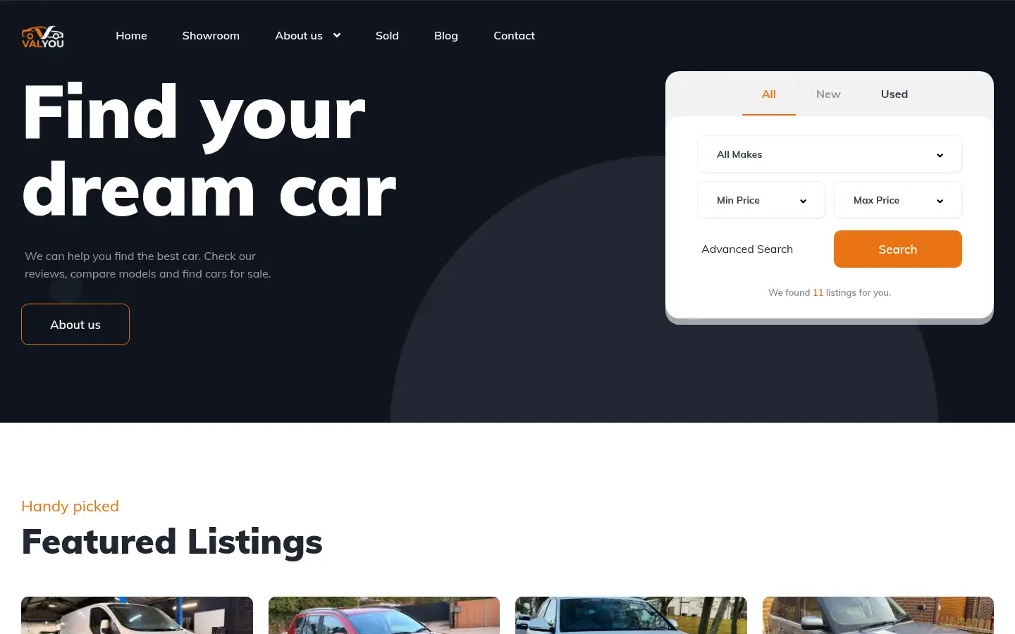 Screenshot of valyoucars.co.uk
