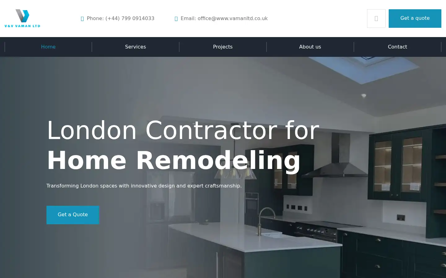 Screenshot of vamanltd.co.uk