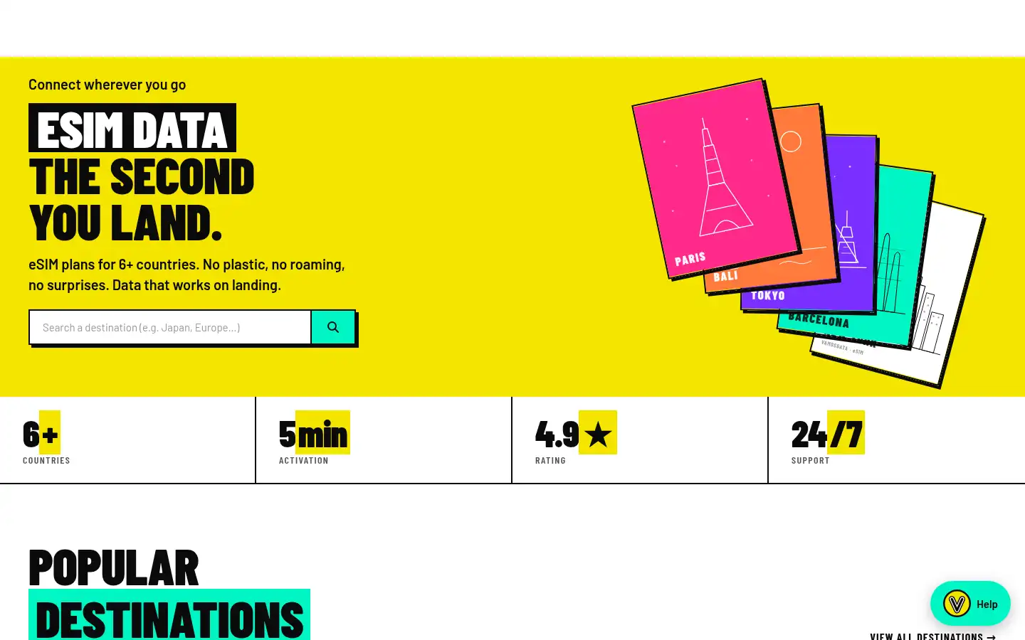 Screenshot of vamosdata.com
