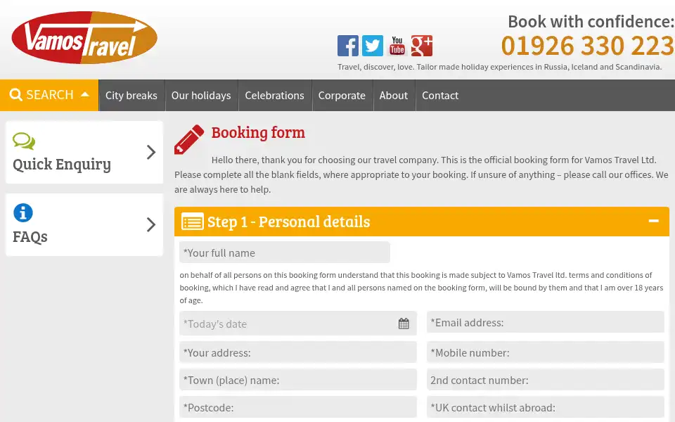 Screenshot of vamostravel.com