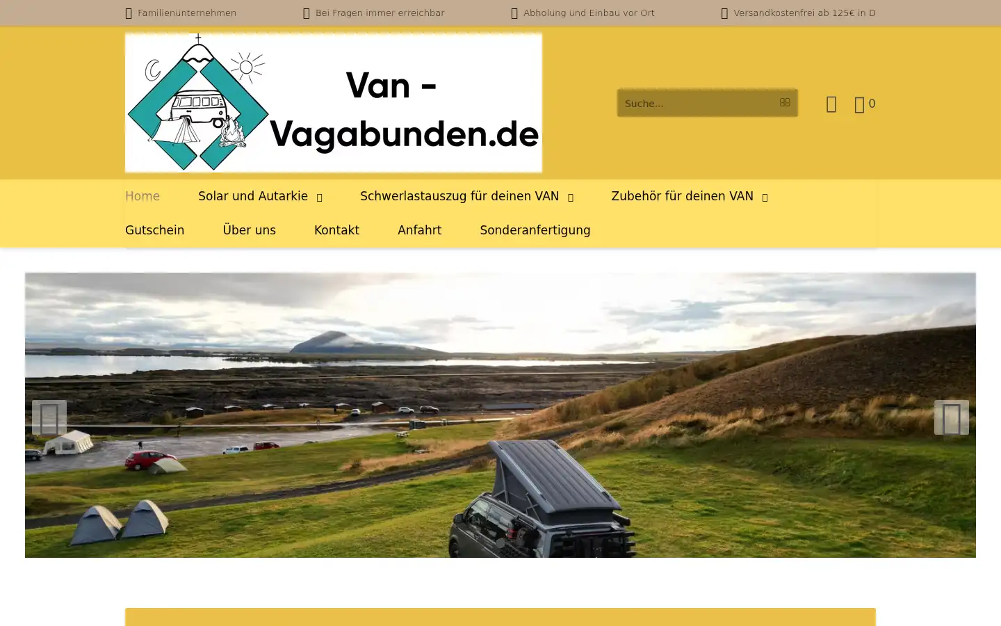 Screenshot of van-vagabunden.de