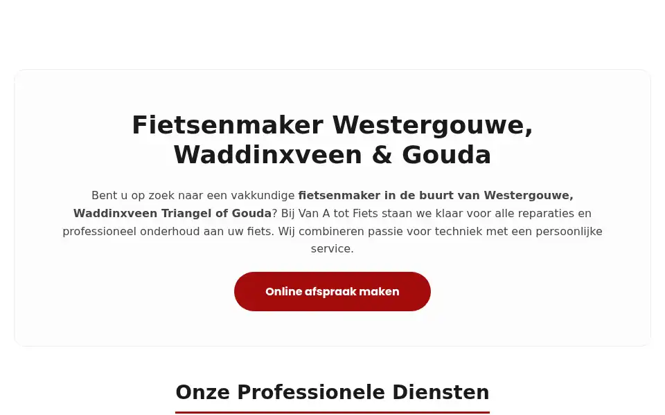Screenshot of vanatotfiets.nl