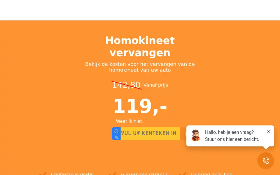 Screenshot of vandaag-autos.nl