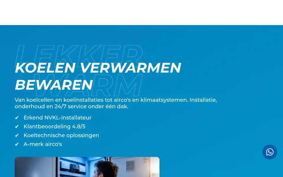 Screenshot of vandenbrinkkoeltechniek.nl