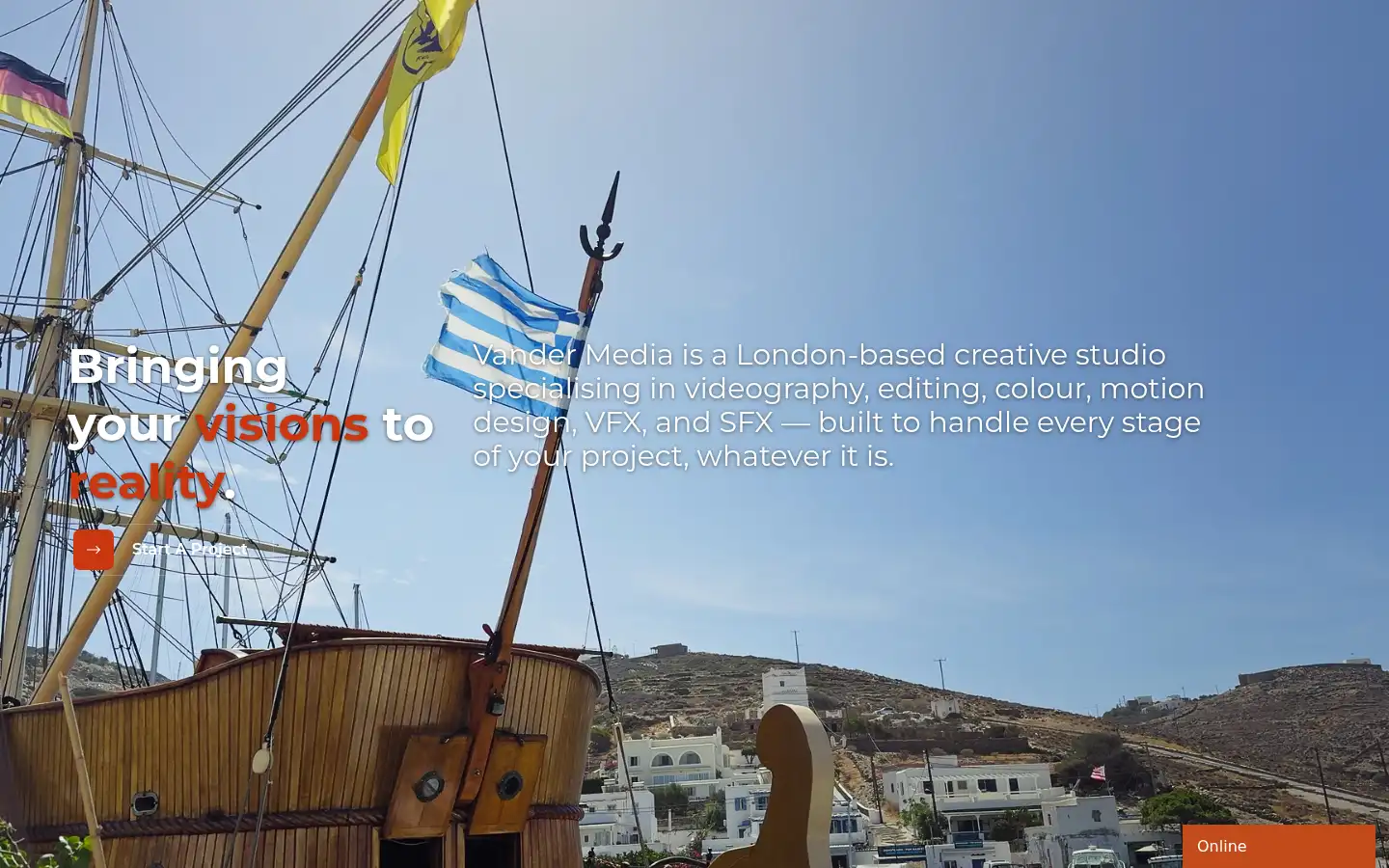Screenshot of vandermedia.co.uk