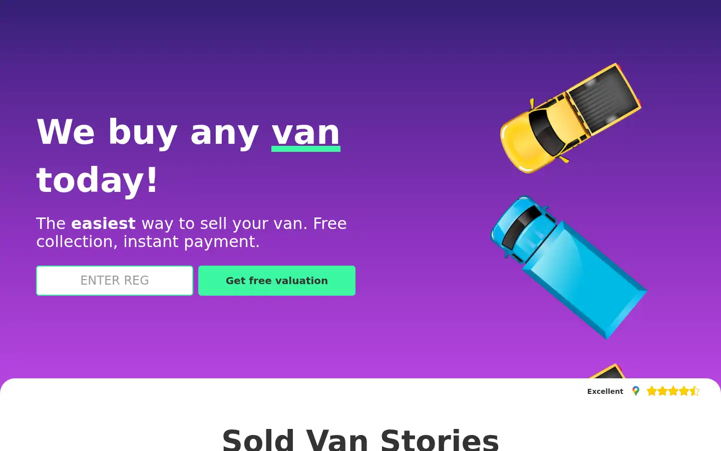 Screenshot of vandervan.co.uk