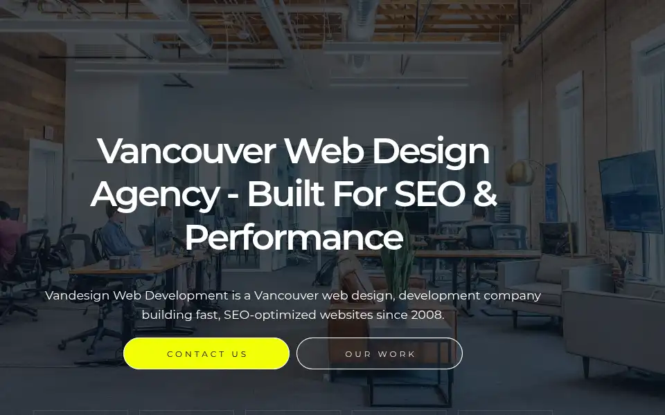 Screenshot of vandesign.ca