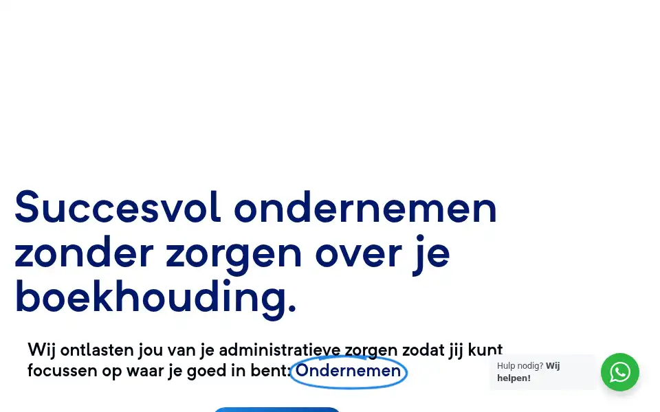 Screenshot of vandijckadministraties.nl