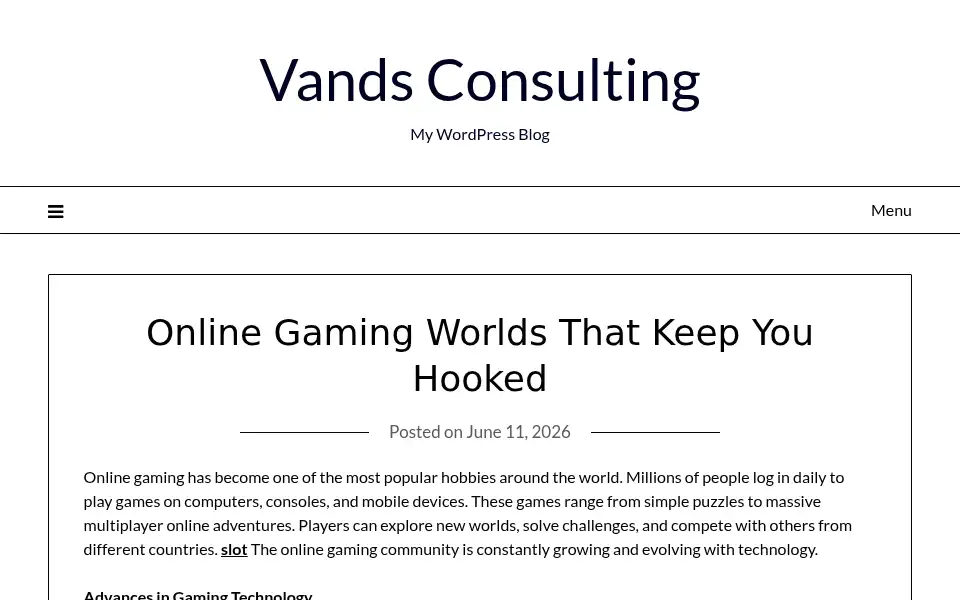Screenshot of vandsconsulting.co.uk