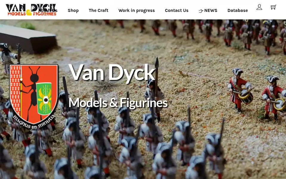 Screenshot of vandyckmodelsandfigurines.be