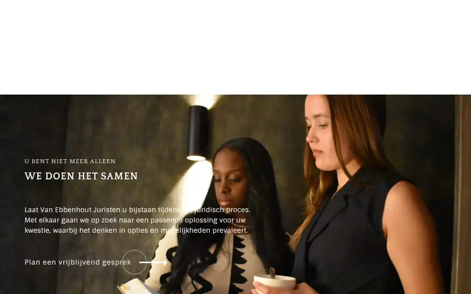 Screenshot of vanebbenhout.nl