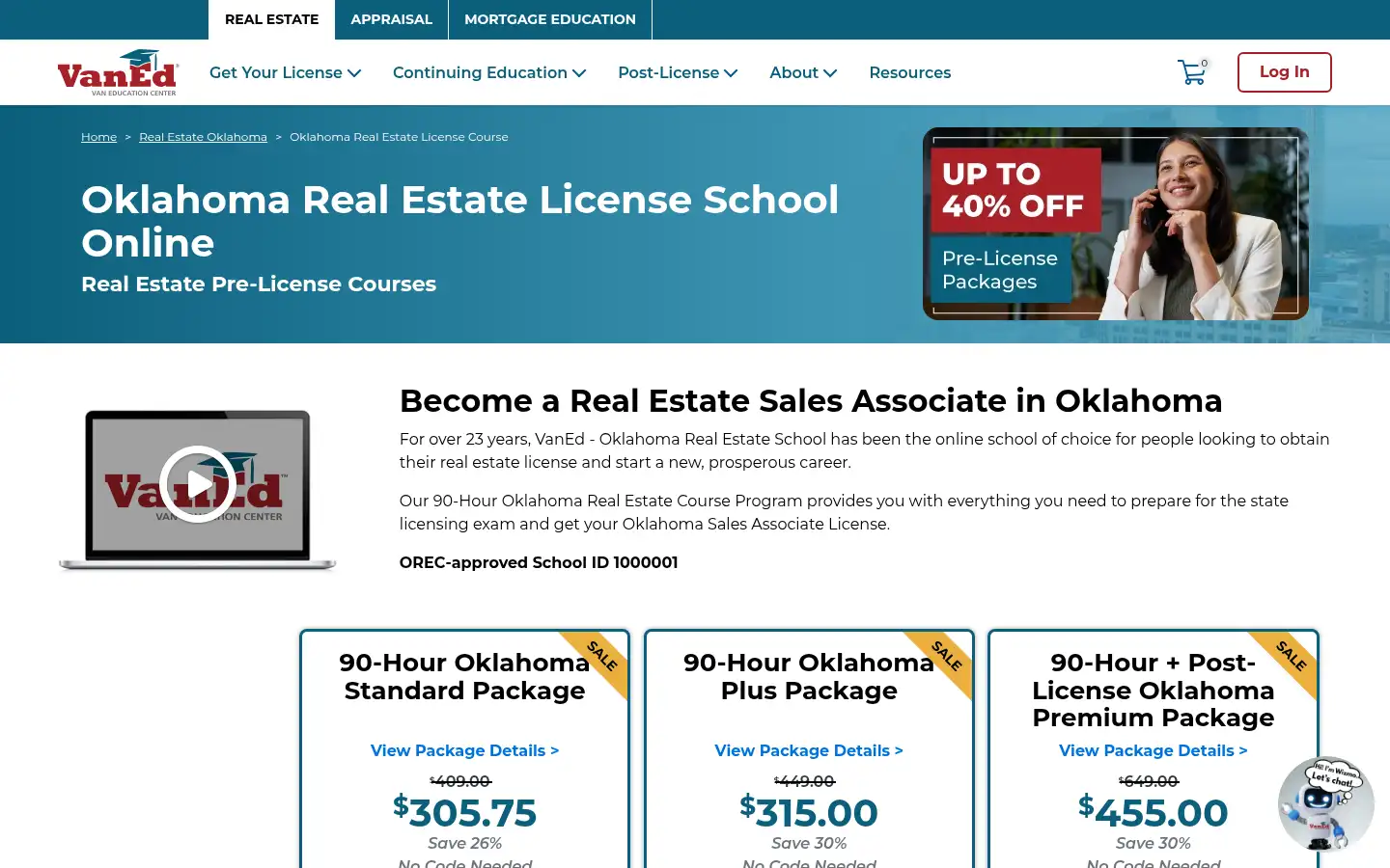 Screenshot of vaned.com