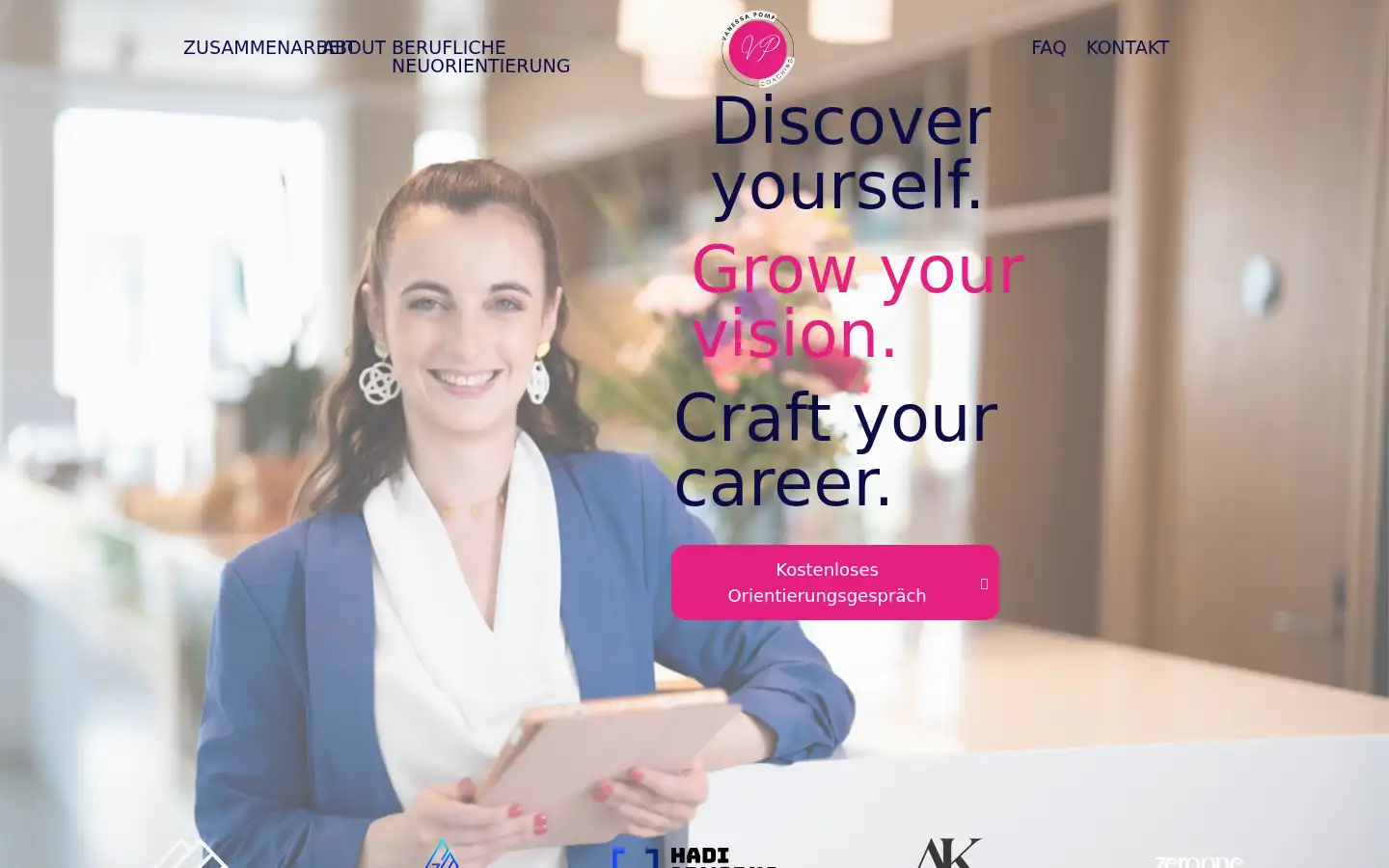 Screenshot of vanessapomp.de