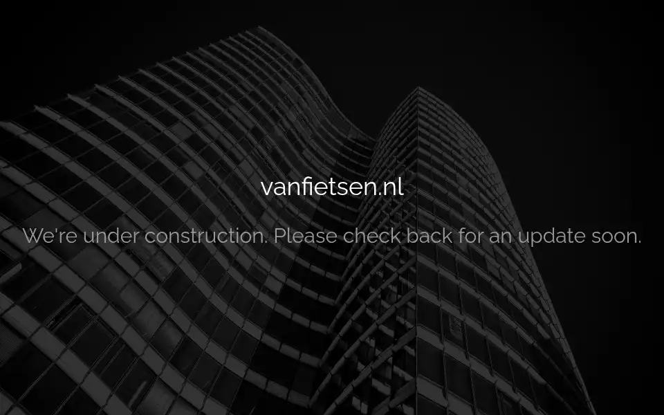 Screenshot of vanfietsen.nl