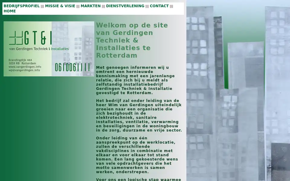 Screenshot of vangerdingen.info