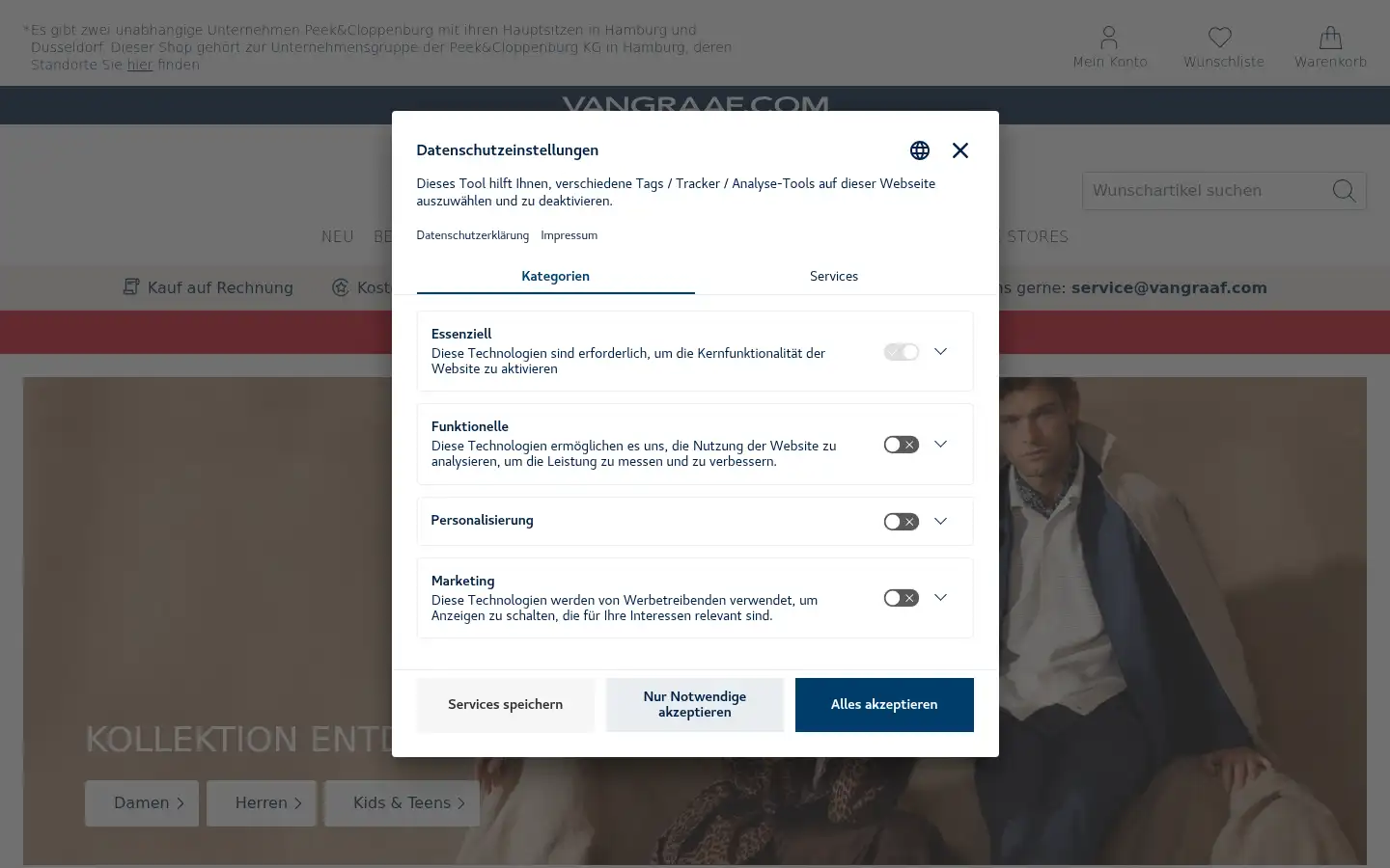 Screenshot of vangraaf.com