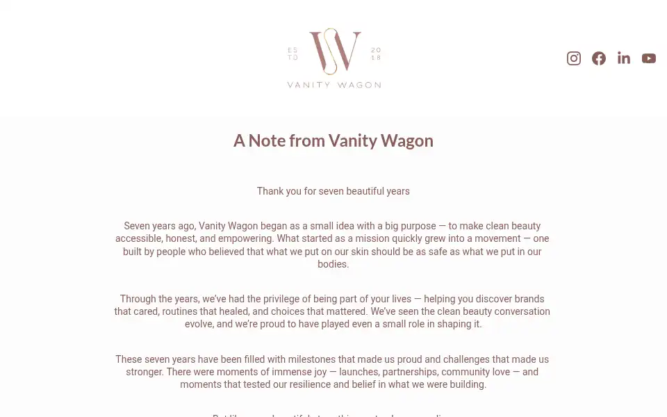 Screenshot of vanitywagon.in
