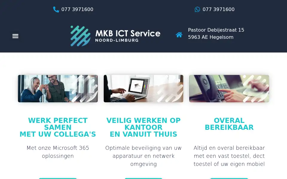 Screenshot of vankempenict.nl
