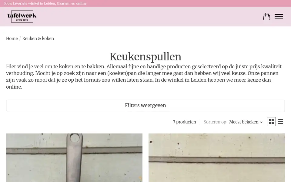 Screenshot of vanmanenaantafel.nl