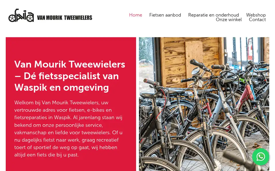 Screenshot of vanmouriktweewielers.nl