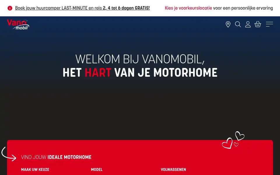Screenshot of vanomobil.be