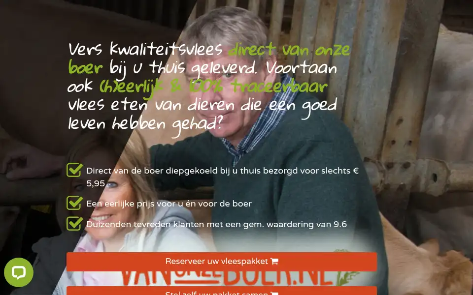 Screenshot of vanonzeboer.nl