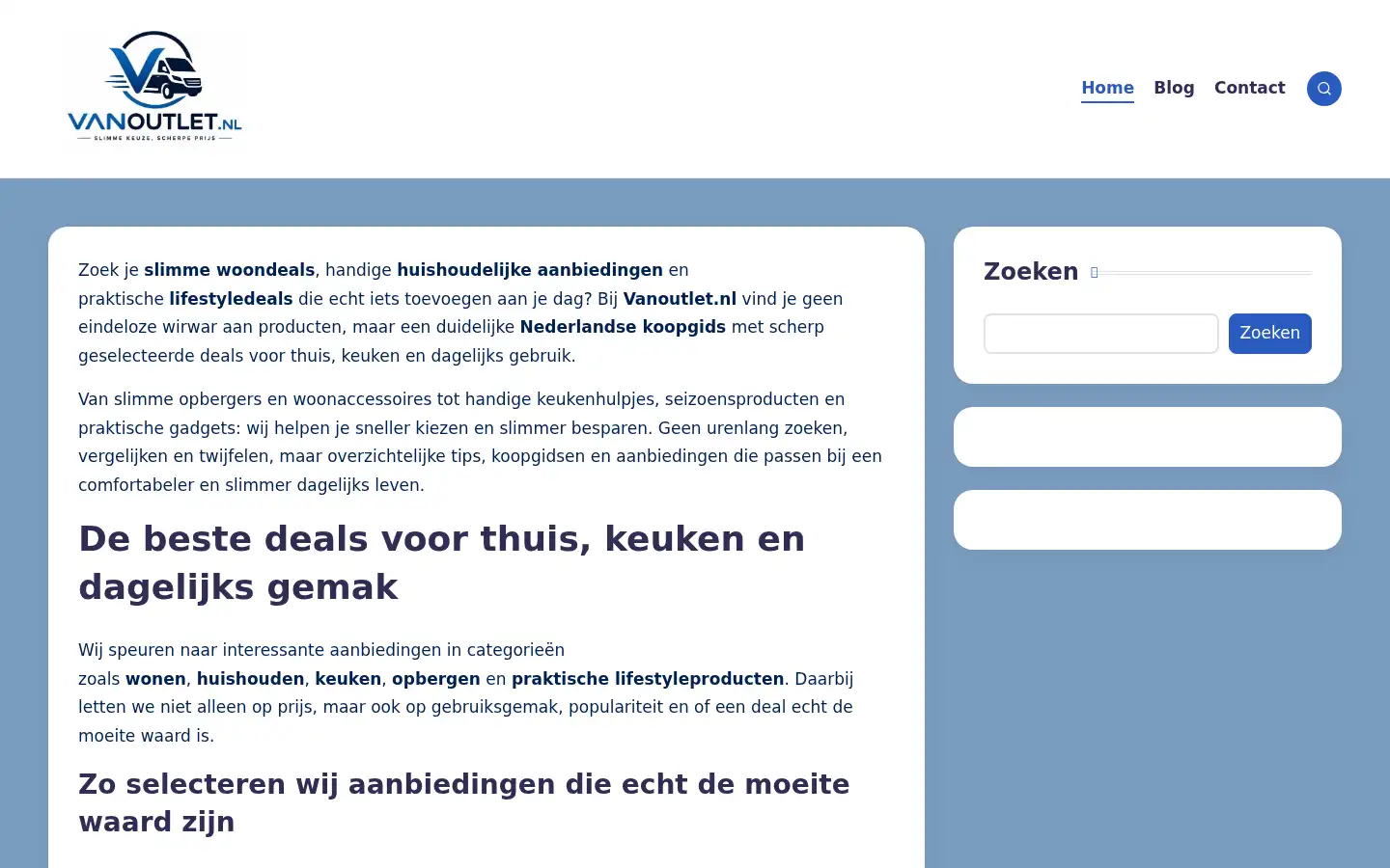 Screenshot of vanoutlet.nl