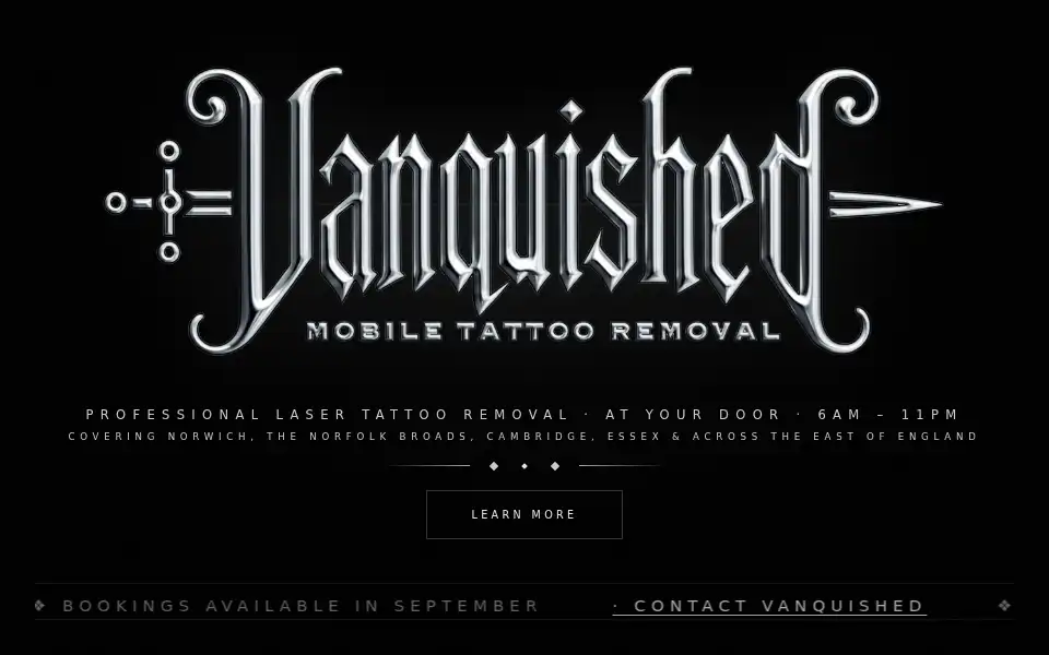 Screenshot of vanquishedlaser.com