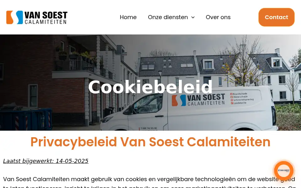 Screenshot of vansoestcalamiteiten.nl