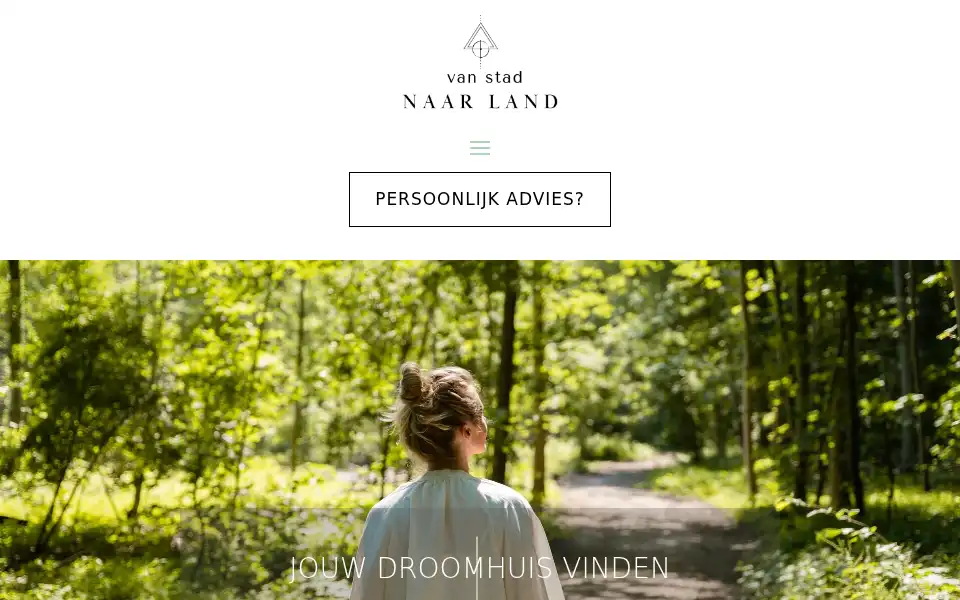 Screenshot of vanstadnaarland.nl