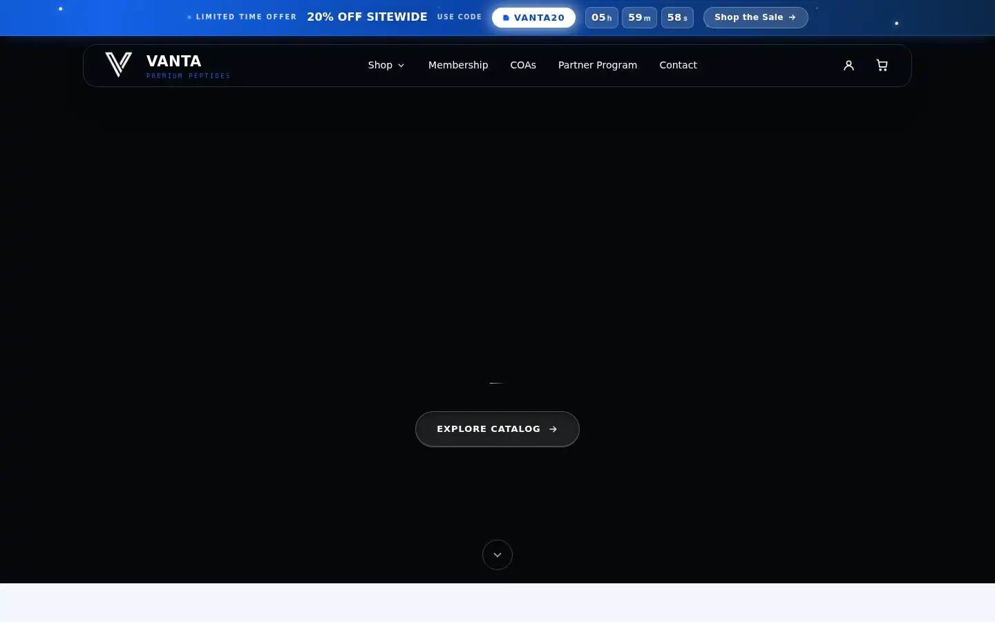 Screenshot of vantapeps.com